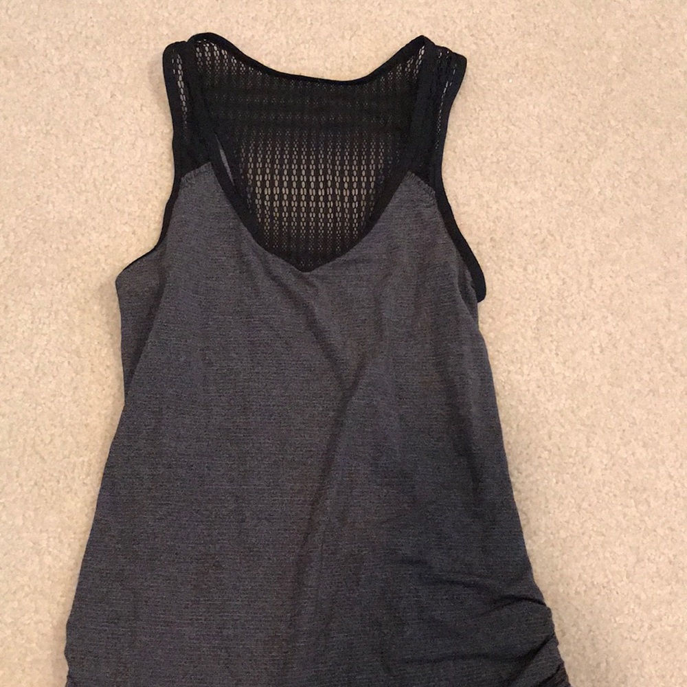 EUC v neck tank with mesh cut outs